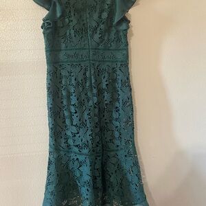 Teal Lace Maxi Dress
